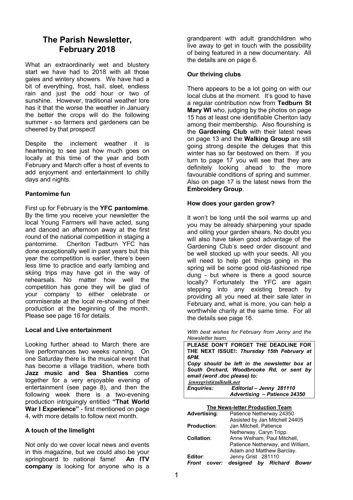 Newsletter cover: July & August 2024