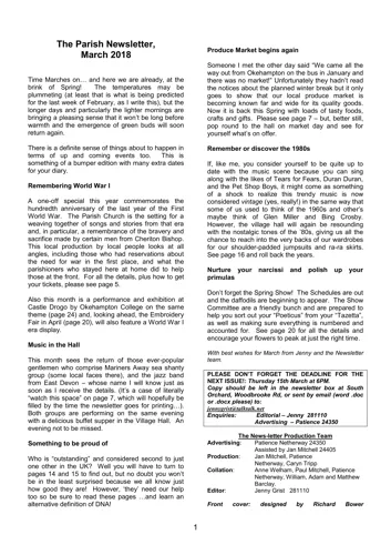 Newsletter cover: July & August 2024