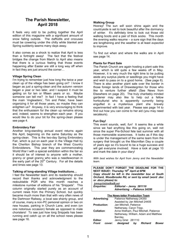 Newsletter cover: July & August 2024