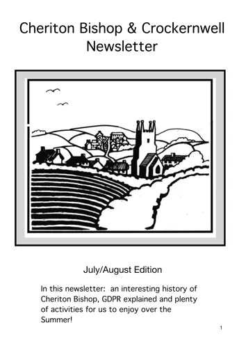 Newsletter cover: July & August 2024