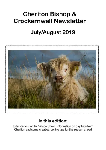 Newsletter cover: July & August 2024