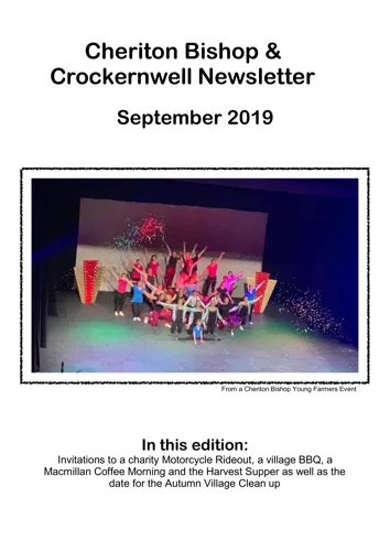 Newsletter cover: July & August 2024