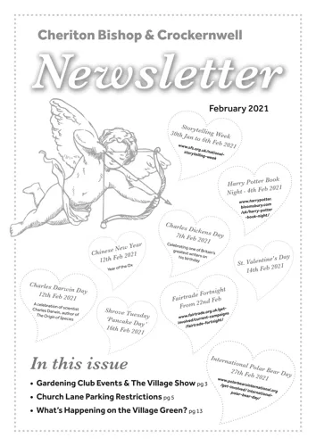 Newsletter cover: July & August 2024