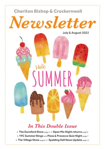 Newsletter cover: July & August 2024