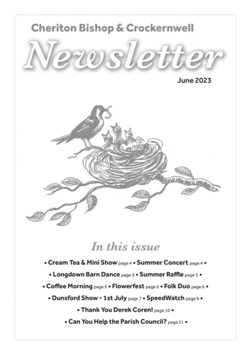 Newsletter cover: July & August 2024