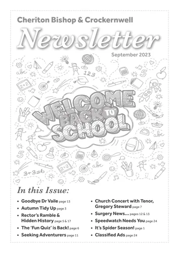 Newsletter cover: July & August 2024