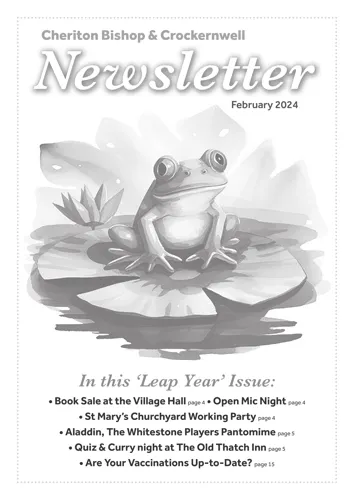 Newsletter cover: July & August 2024