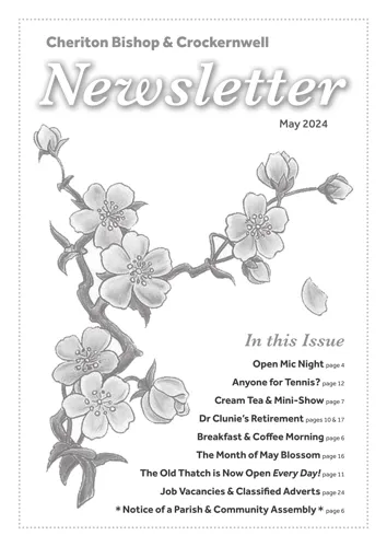 Newsletter cover: July & August 2024